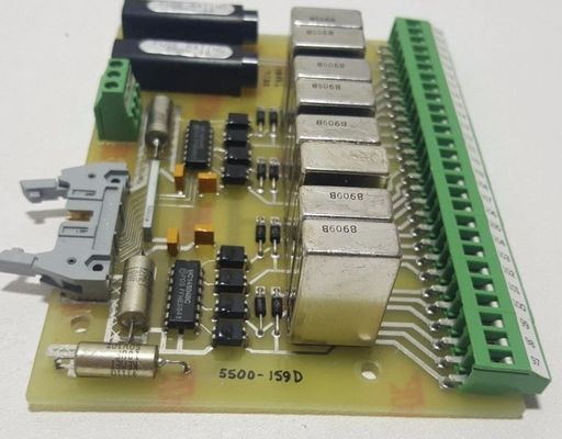 Woodward 5500-159D Relay Control Board with 12V to 24VDC Operating Voltage and 5 Relays for Industrial Control Module